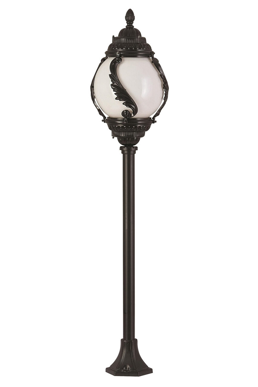 Lampadar de exterior, Opviq, 685AVN1208, Alb/Negru - imagine 5